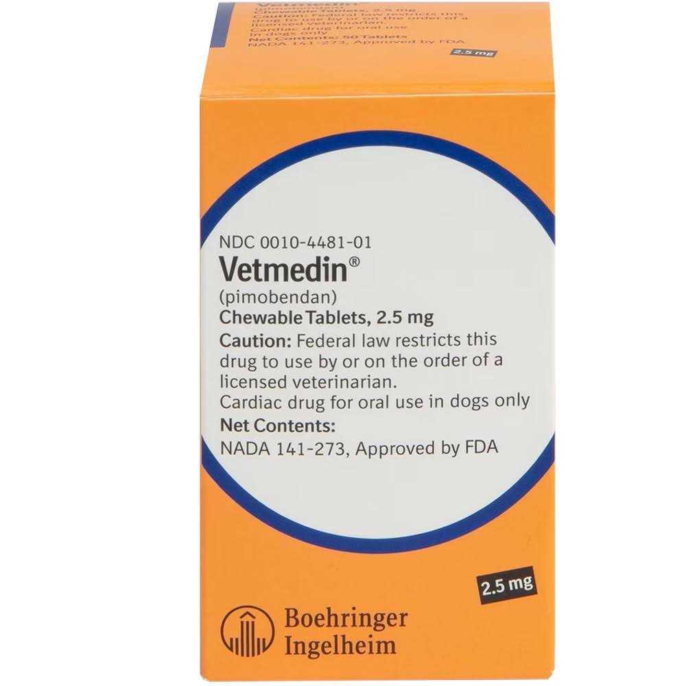 Alternative view of Vetmedin 2.5mg 50 Chewable Tablets