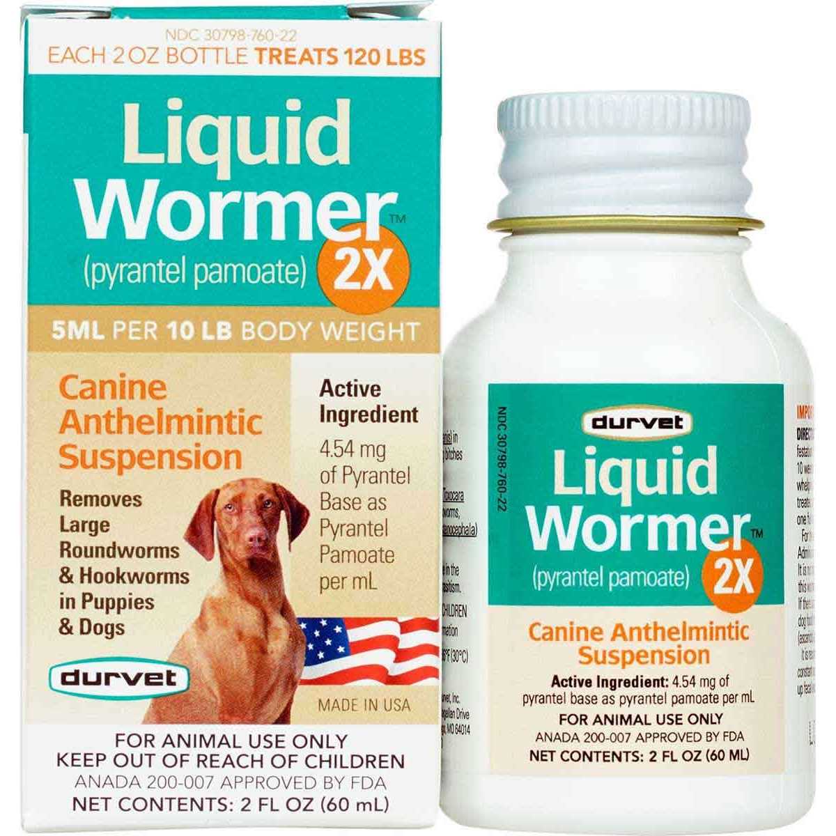 Durvet Liquid Dog Wormer 2X