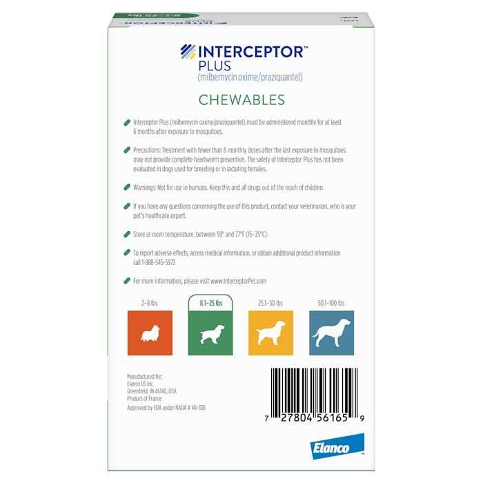 Alternative view of Interceptor Plus Chewable for Dogs