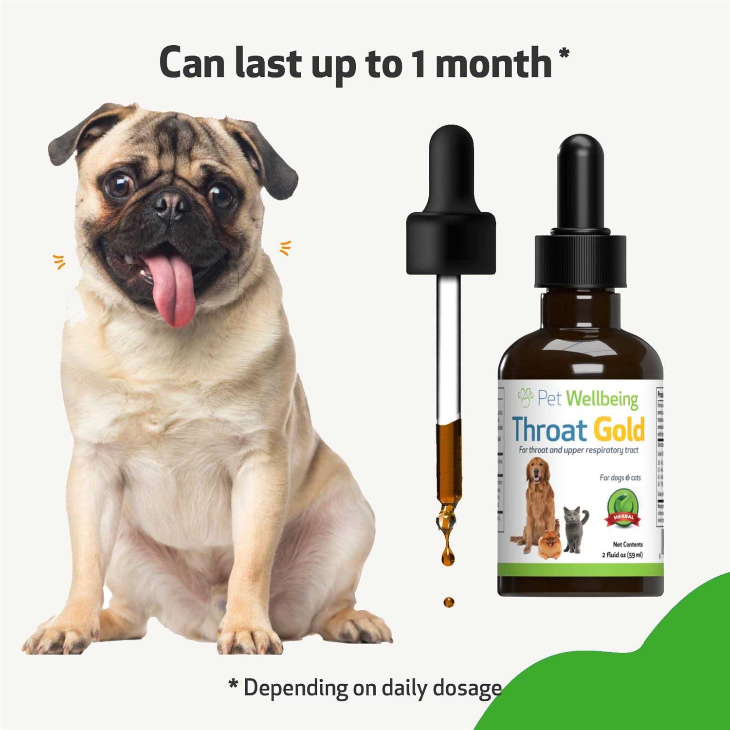 Alternative view of Pet Wellbeing Throat Gold Cough Throat Soother for Dogs