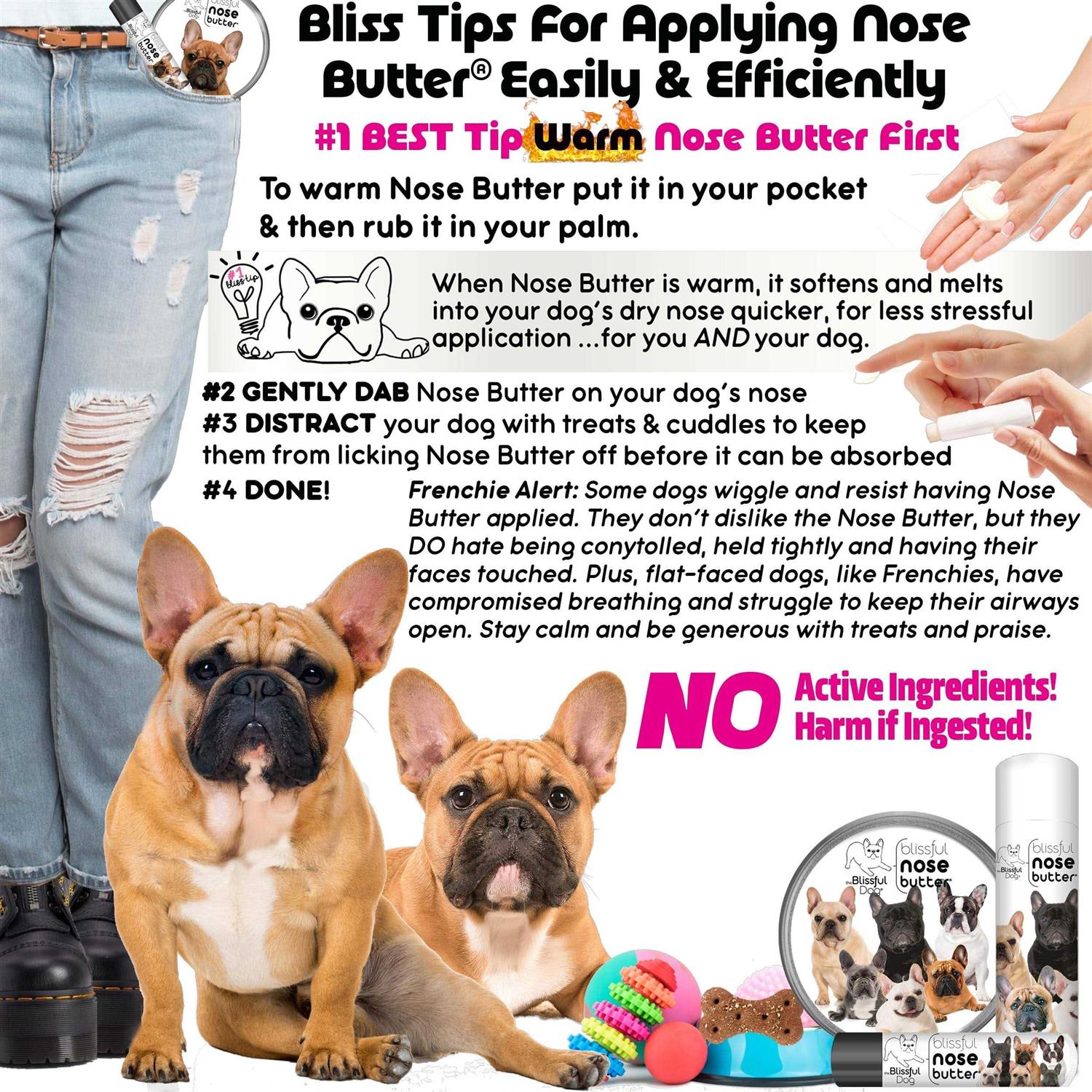 Alternative view of The Blissful Dog Bulldog Unscented Nose Butter
