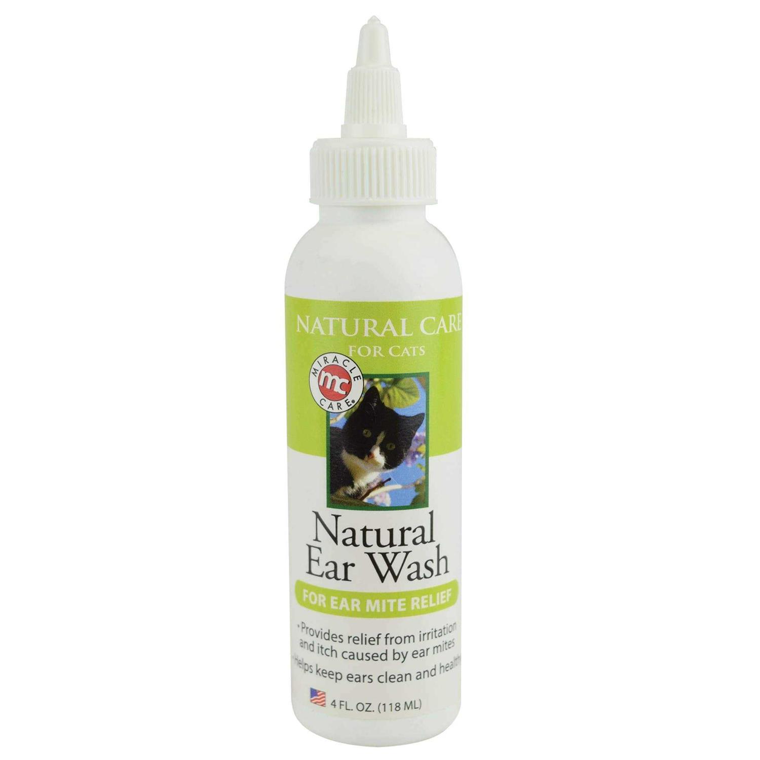 Miracle Care Mite Relief Natural Ear Wash for Cats