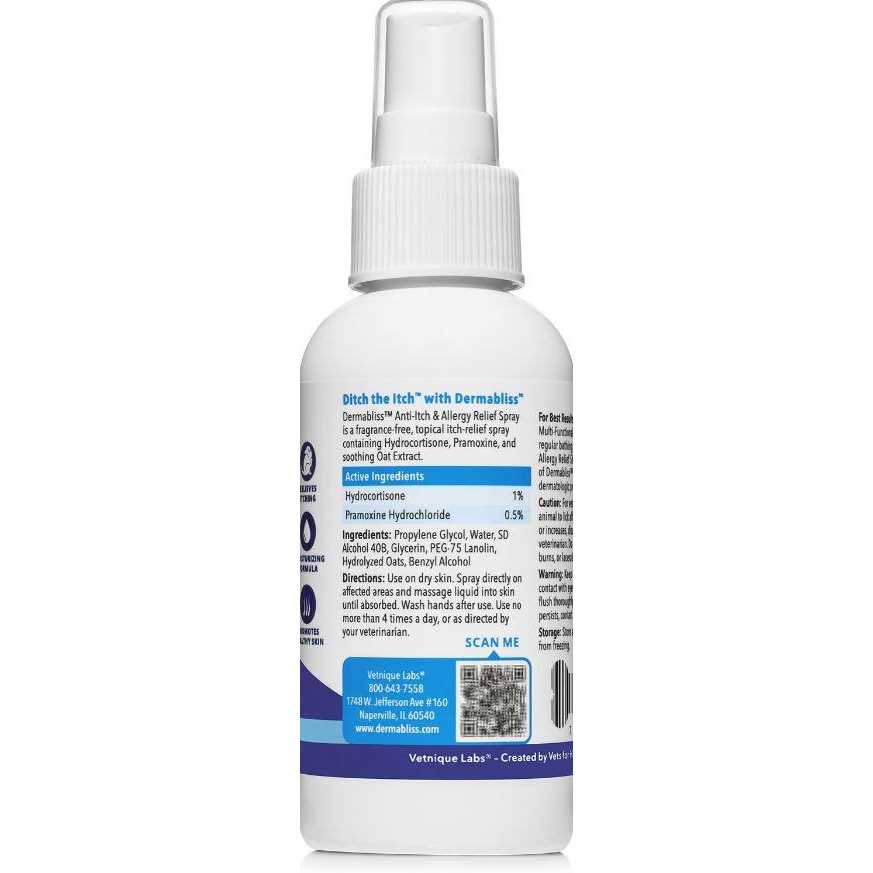 Alternative view of Vetnique Labs Dermabliss Anti-Itch & Allergy Relief Spray for Dogs & Cats