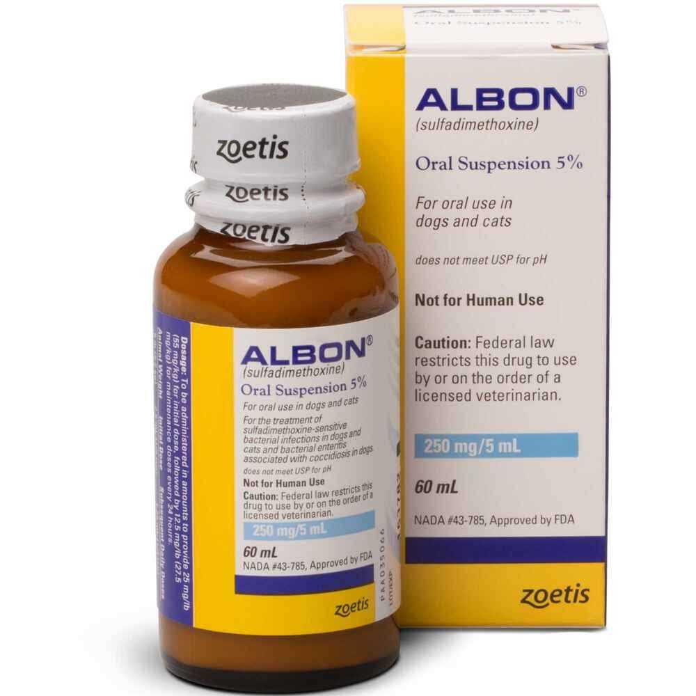 Alternative view of Albon 5% Oral Suspension