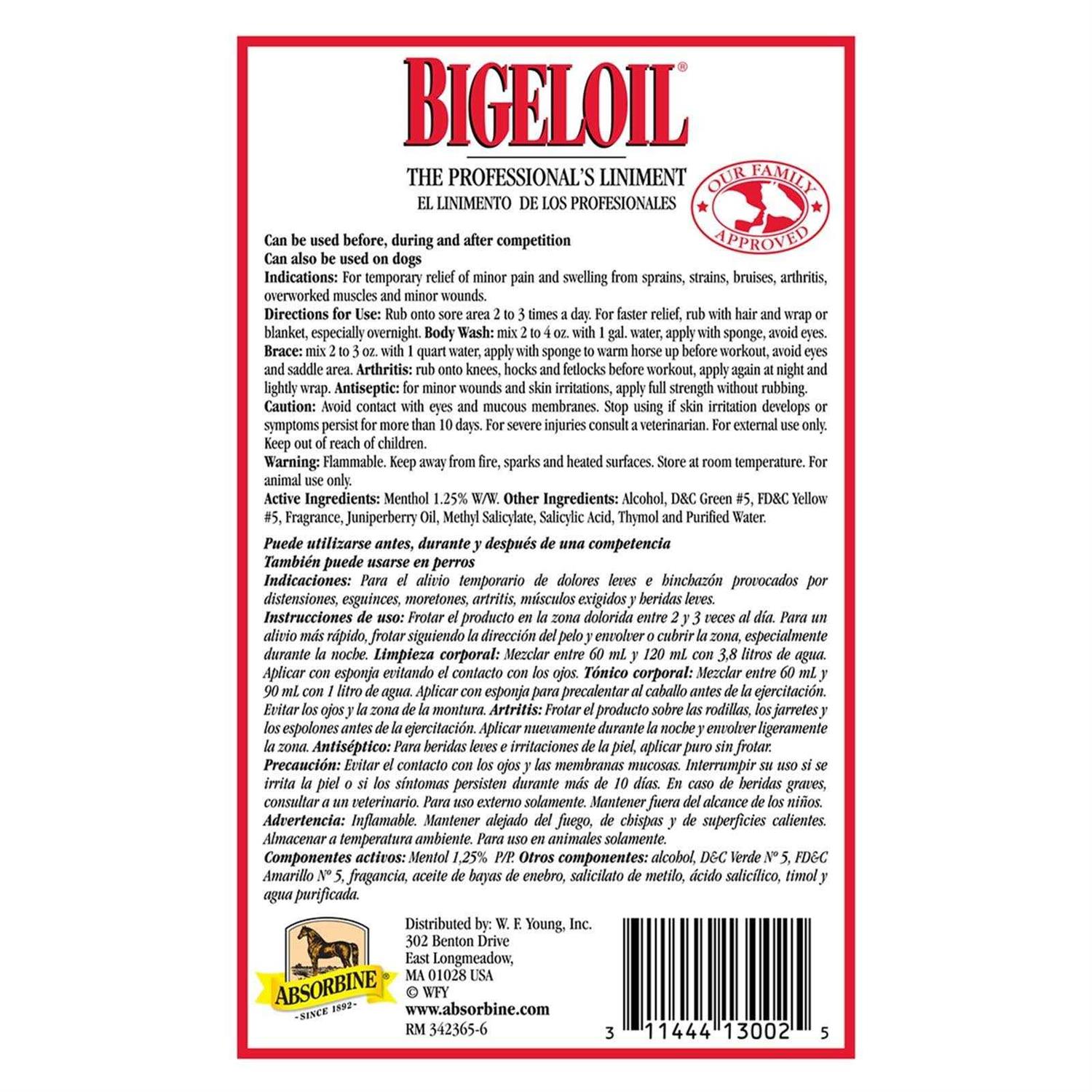Alternative view of Bigeloil Liniment