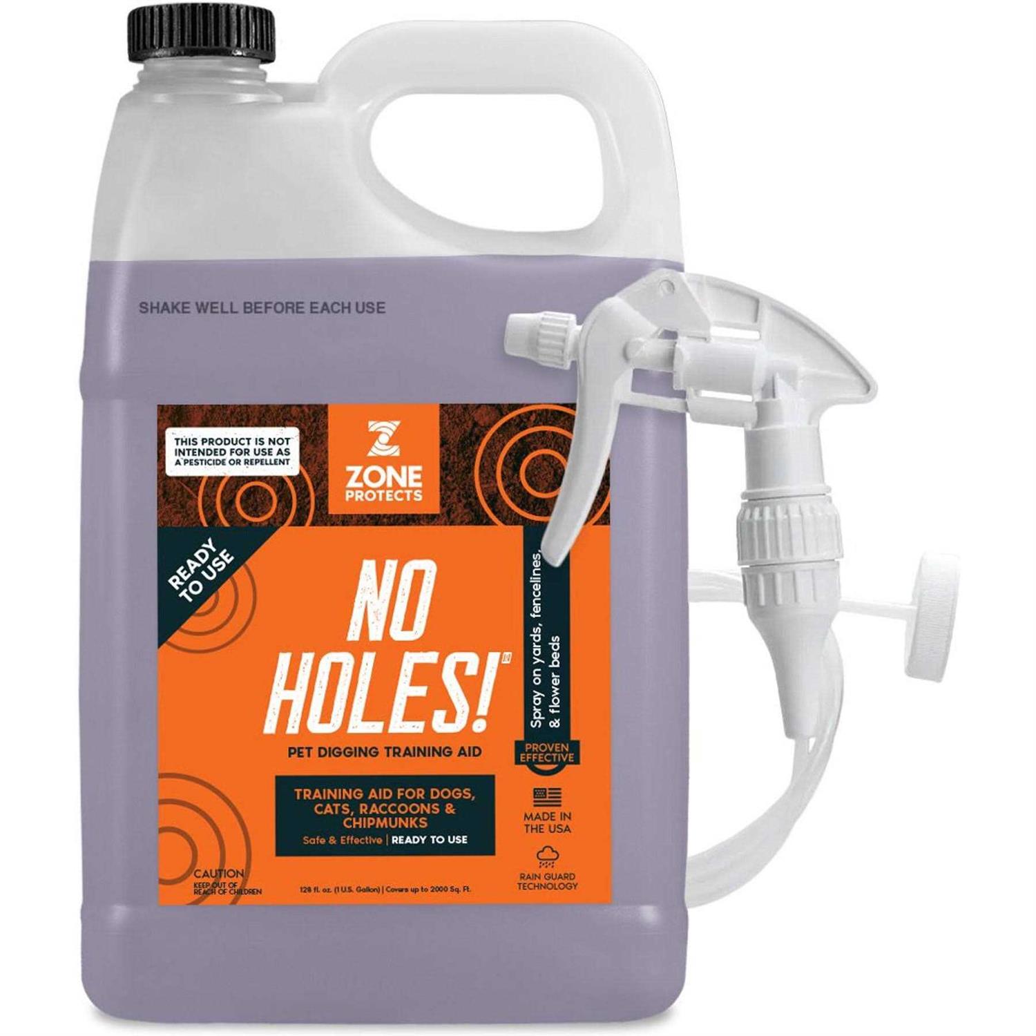 Zone Protects No Holes! Digging Dog Prevention Gallon with Trigger Sprayer