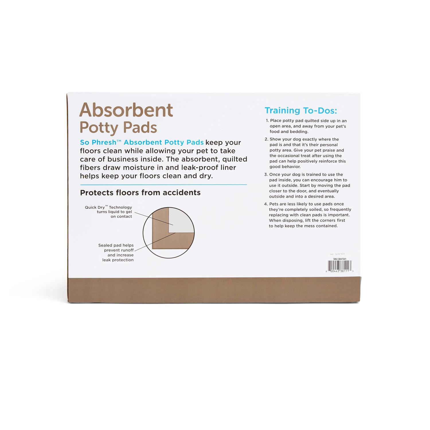 Alternative view of So Phresh Essentials Potty Pads