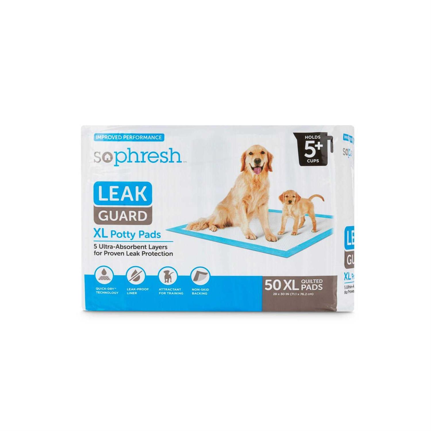 So Phresh Large Leak Guard Quilted Potty Pads