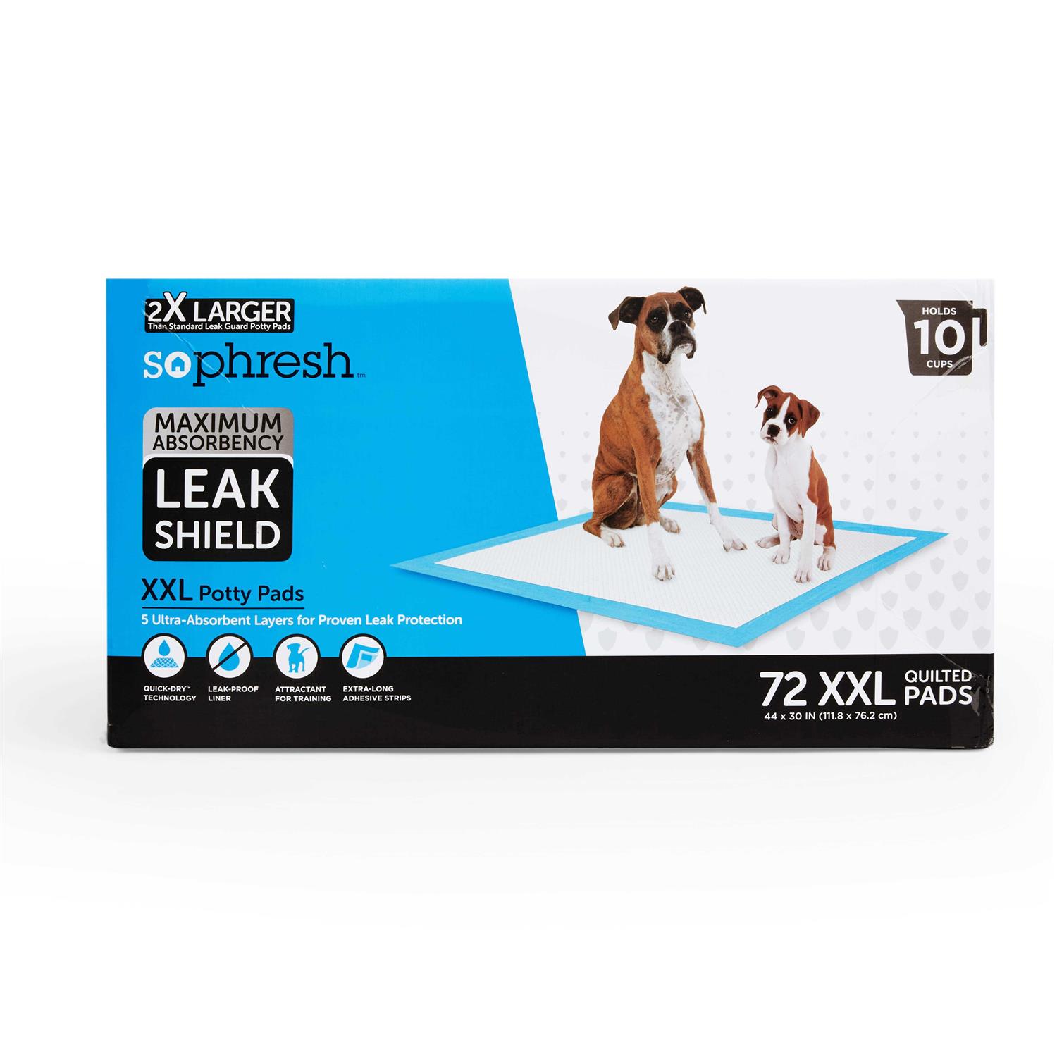 So Phresh Maximum Absorbency XX-Large Leak Shield Potty Pads