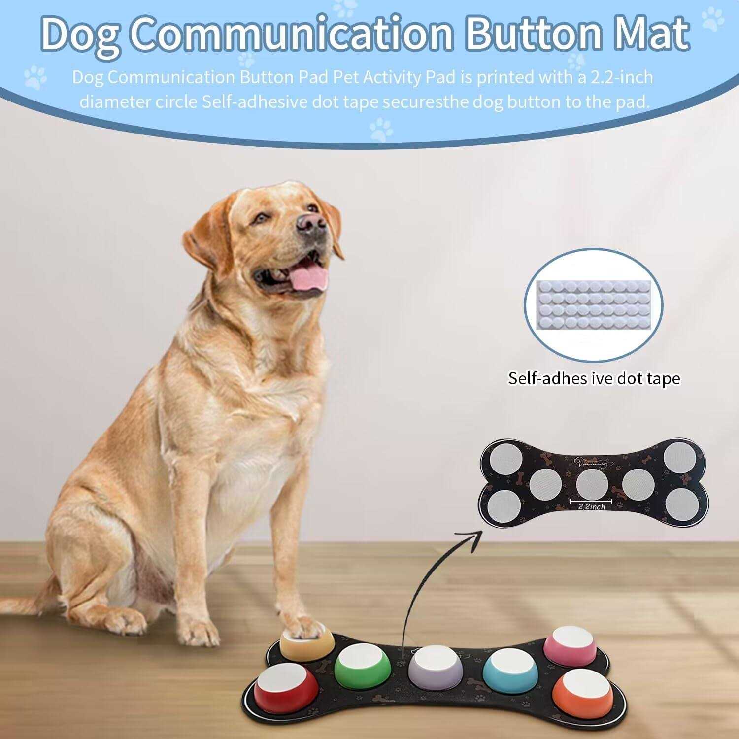 Alternative view of Dog Buttons for Communication 7 Dog Talking Button Set Recordable Training Buzzers