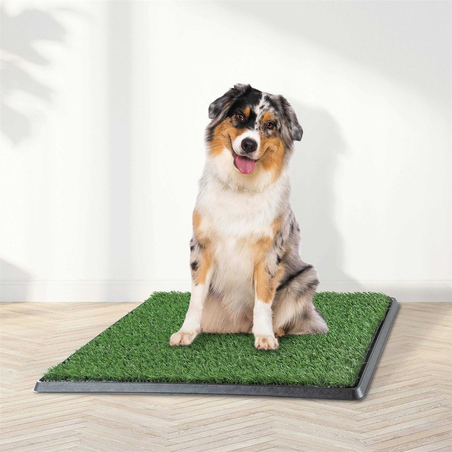 Alternative view of Petmaker Artificial Grass Puppy Dog Potty Pad with Tray