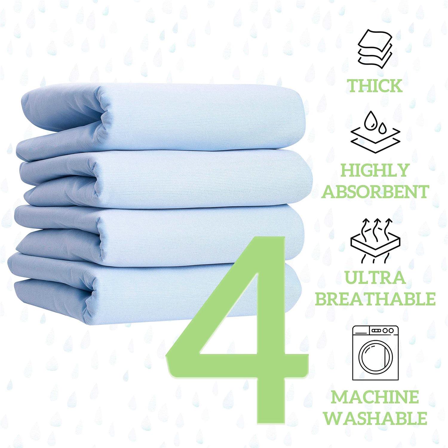 Alternative view of Green Lifestyle Washable Underpads Large Bed Pads for use as Incontinence Bed Pads