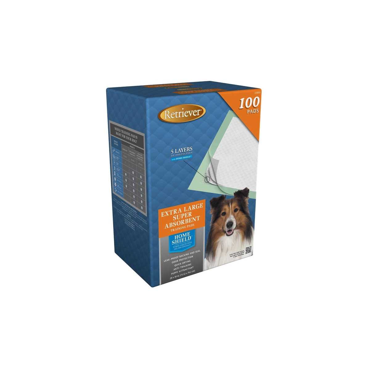 Retriever Super Absorbent Unscented XL Dog Training Pads