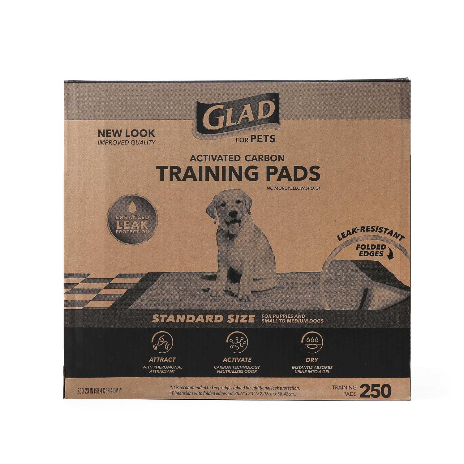 Glad for Pets Black Charcoal Puppy Pads