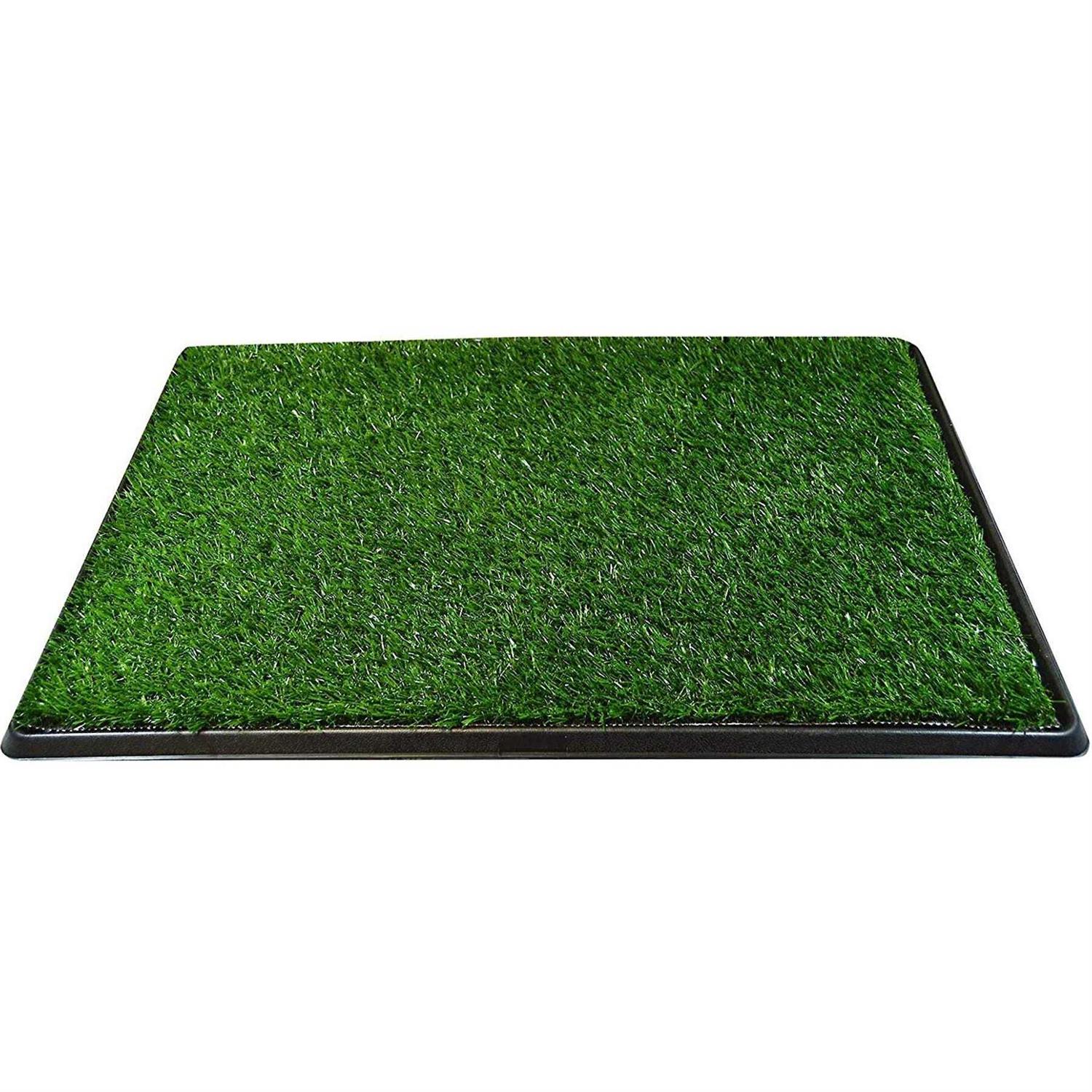 Downtown Pet Supply Dog Grass Pad with Tray, 20 x