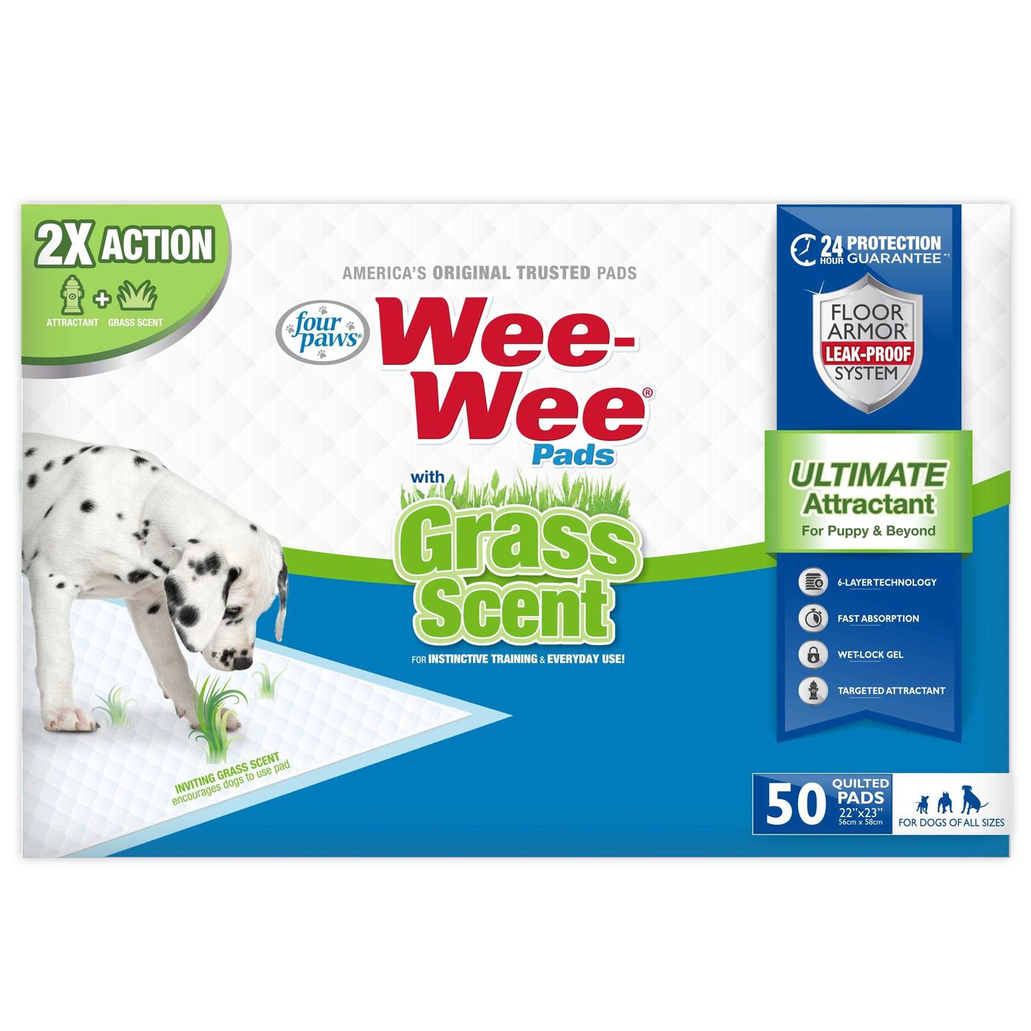 Four Paws Wee Wee Grass Scented Puppy Pads
