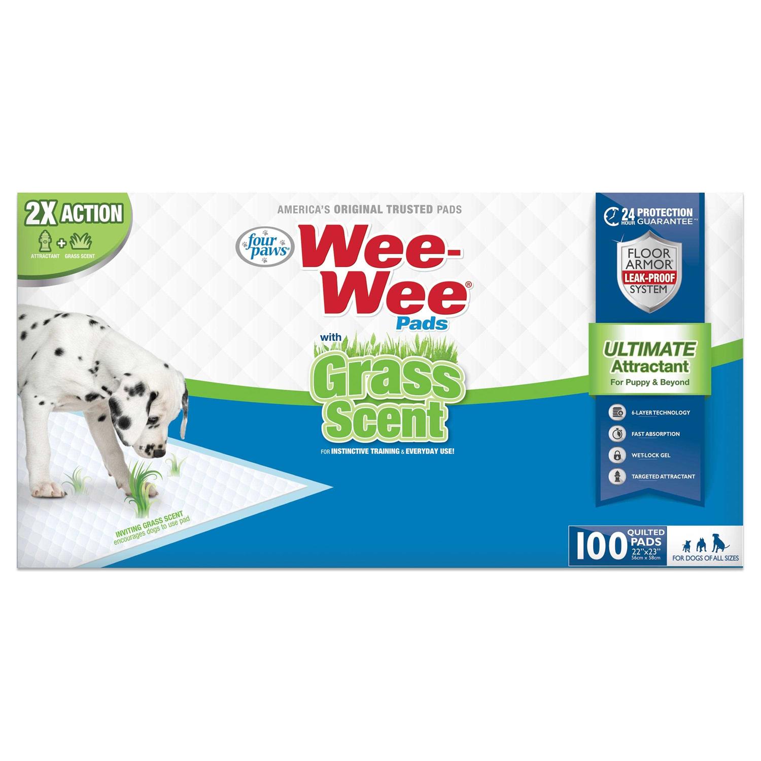 Four Paws Wee Wee Grass Scented Puppy Pads