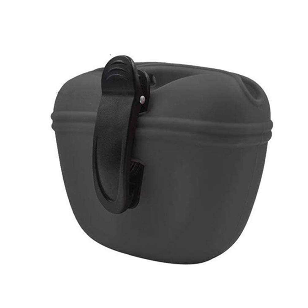 Royalcare Silicone Dog Treat Pouch-Small Training Bag-Portable Dog Treat Bag for Leash with Magnetic Closure and Waist Clip