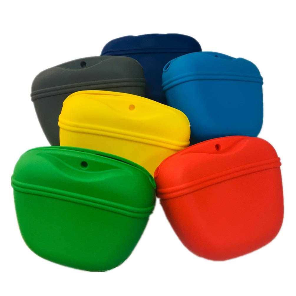Alternative view of Royalcare Silicone Dog Treat Pouch-Small Training Bag-Portable Dog Treat Bag for Leash with Magnetic Closure and Waist Clip