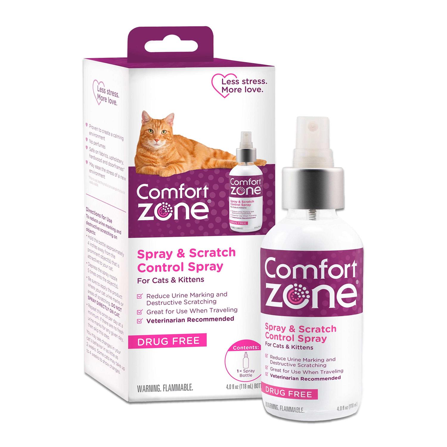 Spray Comfort Zone Cat Calming Spray & Scratch
