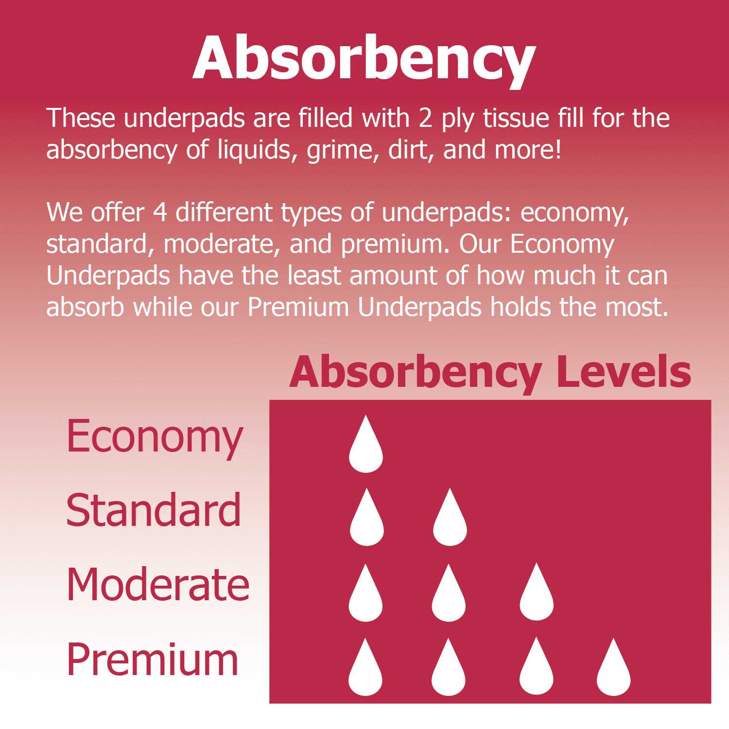 Alternative view of Dealmed Absorbency Medical Underpads Disposable 2-Ply Tissue Fill