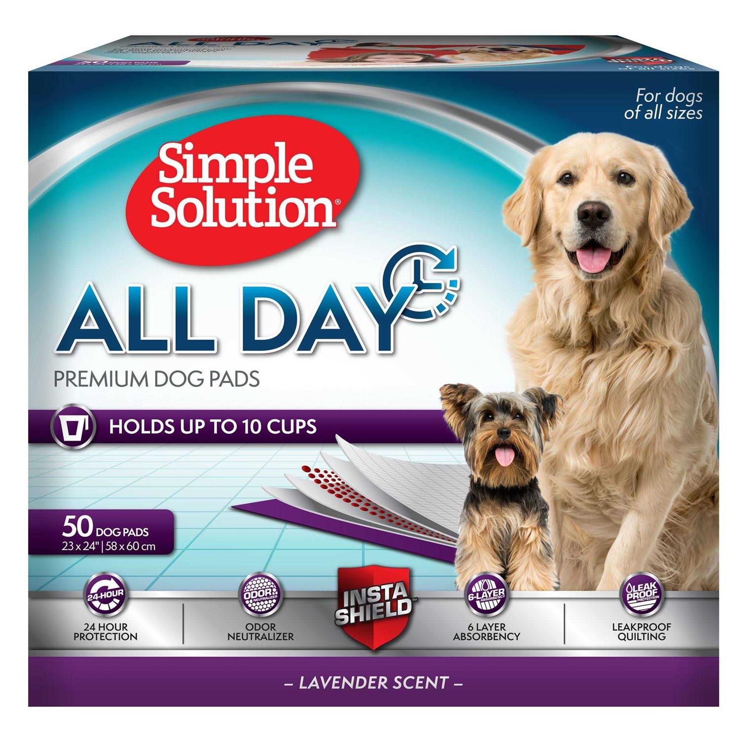 Simple Solution 6-Layer All Day Premium Dog Pads