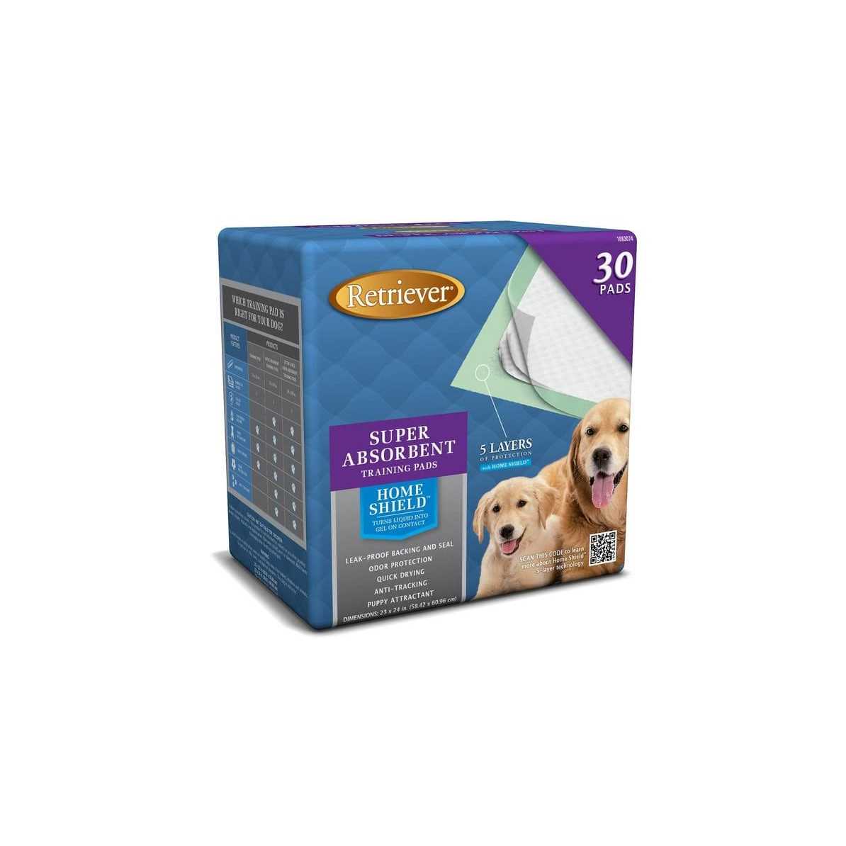 Retriever Super Absorbent Dog Training Pads with Home Shield