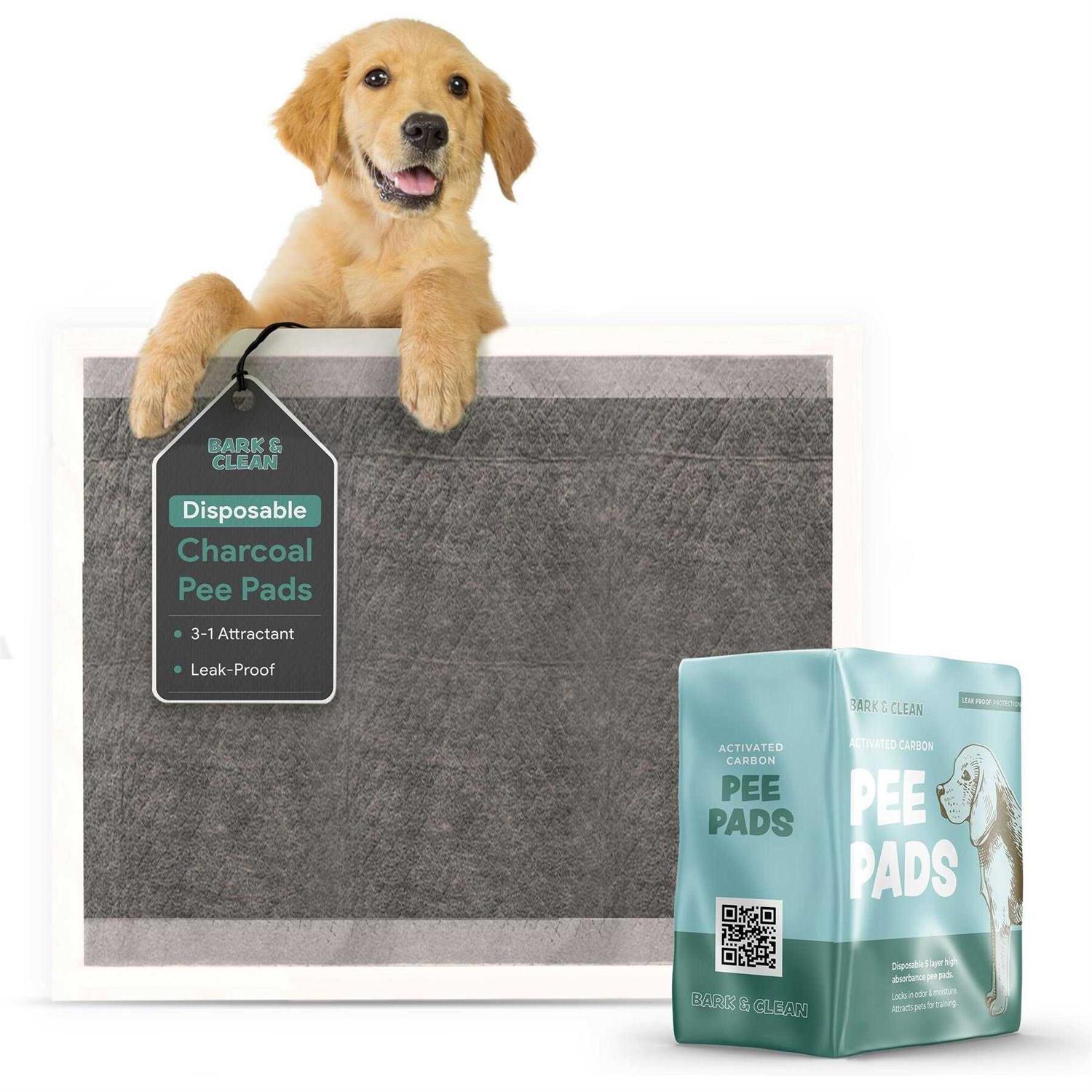 Bark & Clean Traveler's Dog and Puppy Pee Pads Leak-Proof Design
