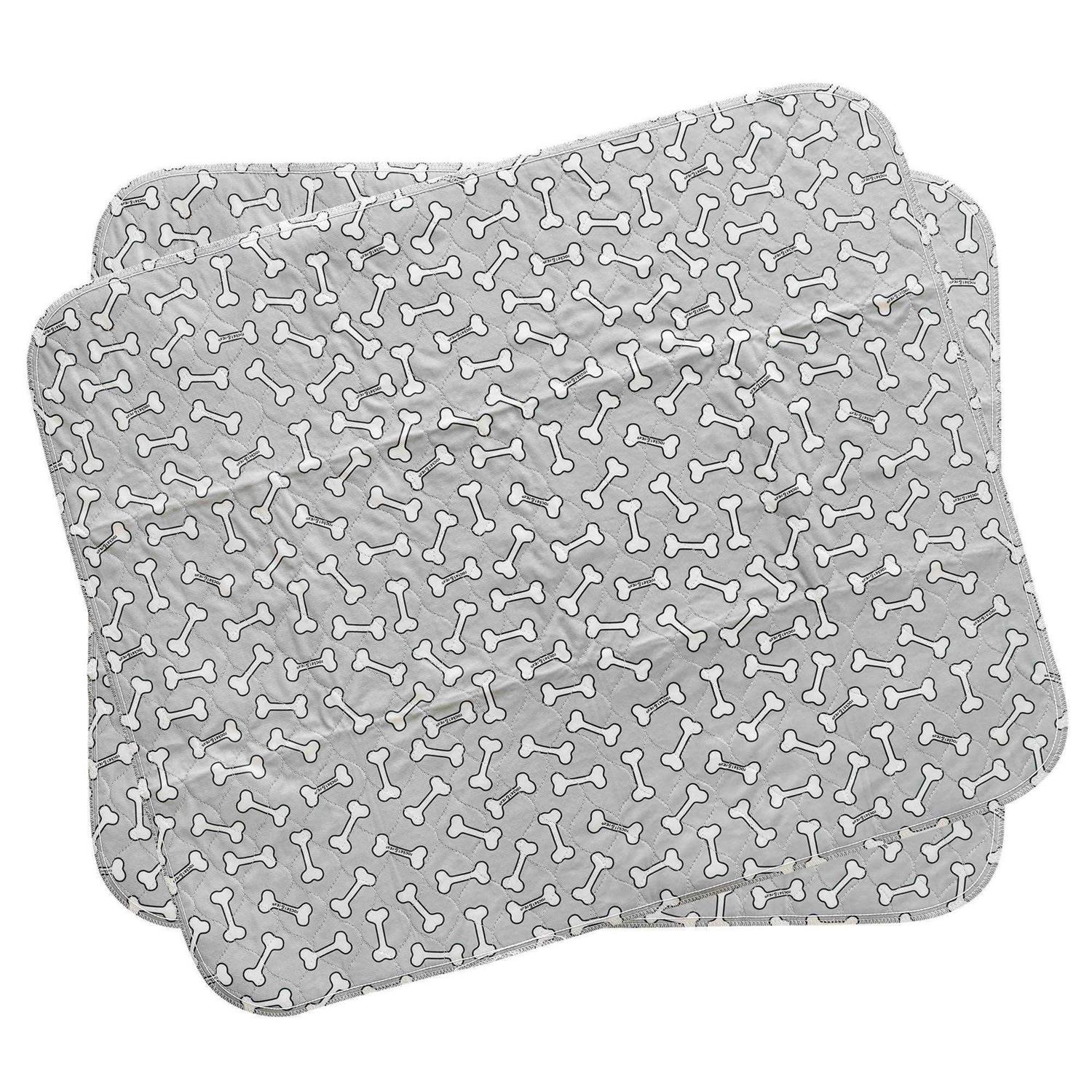 rocket & rex Bone Print Washable Reusable Pee Pads for Dogs