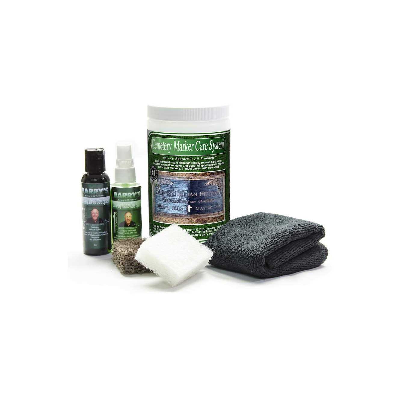 Barry's Restore It All Products Cemetery Marker Care System