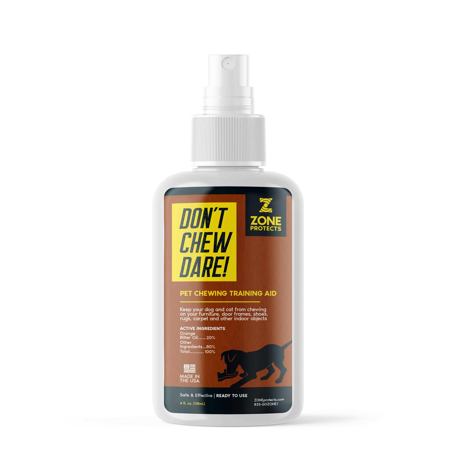 Zone Protects Don't Chew Dare! Indoor Dog Chewing Prevention Spray
