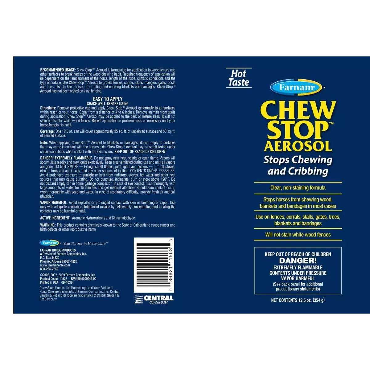 Alternative view of Farnam Chew Stop Aerosol