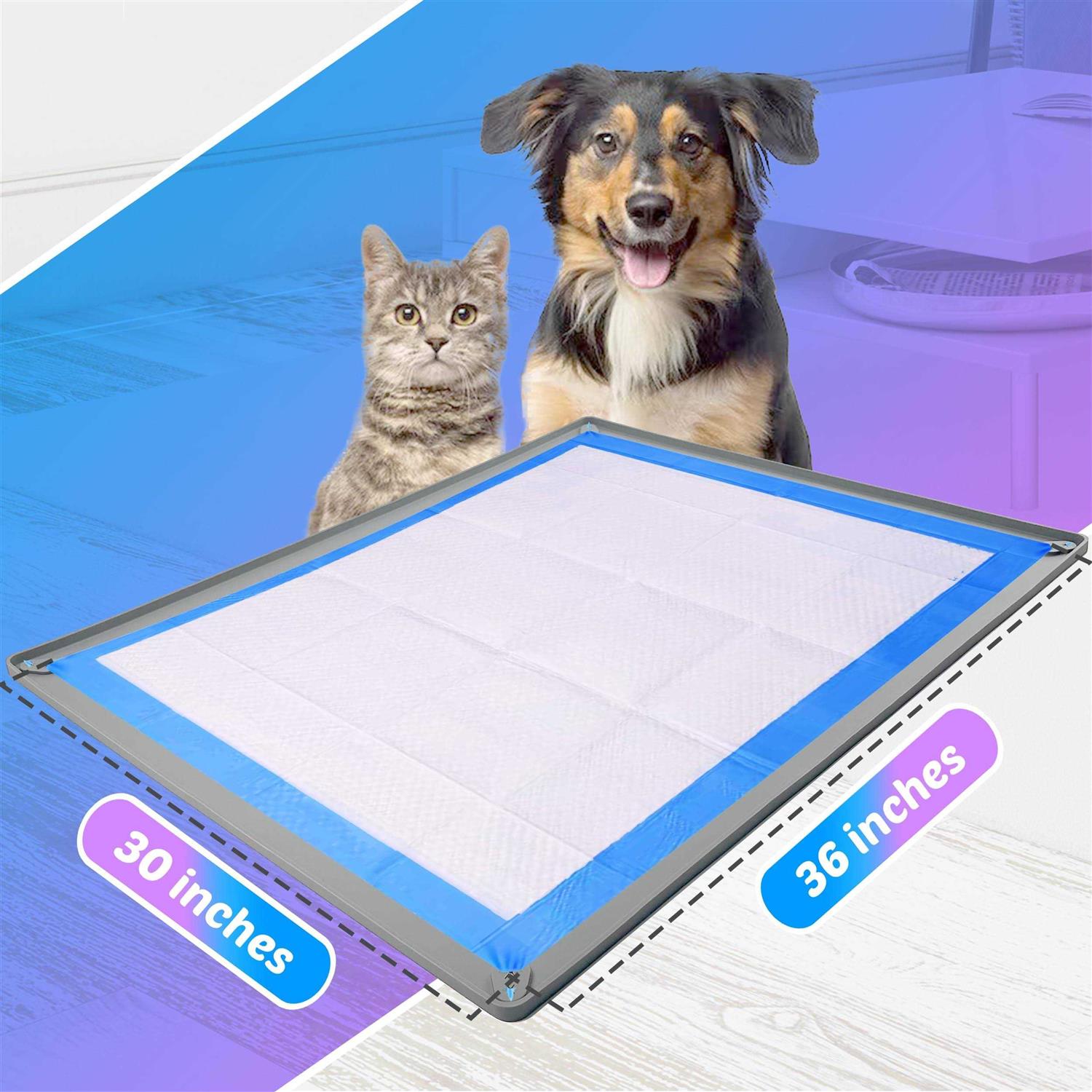 Alternative view of Skywin Puppy Pad Holder Tray No Spill Pee Pad Holder for Dogs Pee Pad Holder Works with Most Training Pads, Easy to Clean and Store