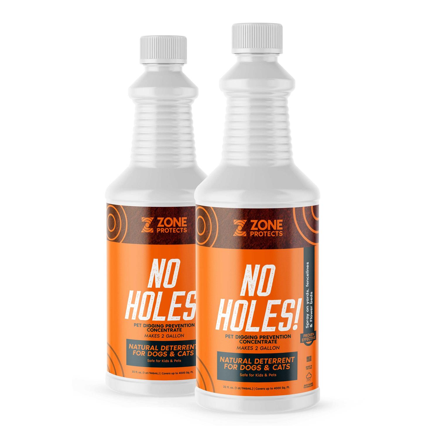 Zone Protects No Holes! Digging Dog Prevention Concentrate Bundle