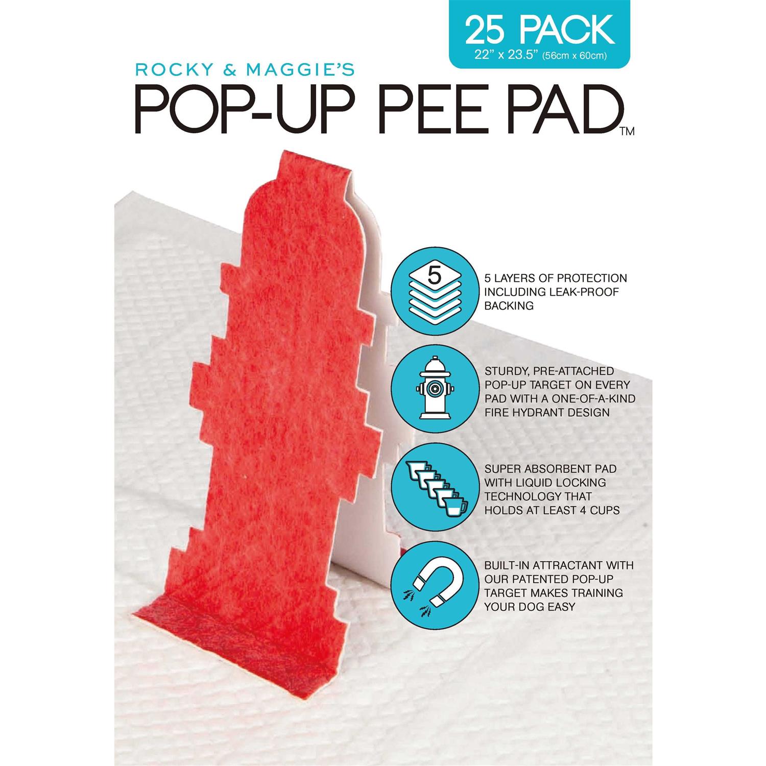 Rocky and Maggie's Pop-Up Pee Pad for Dogs