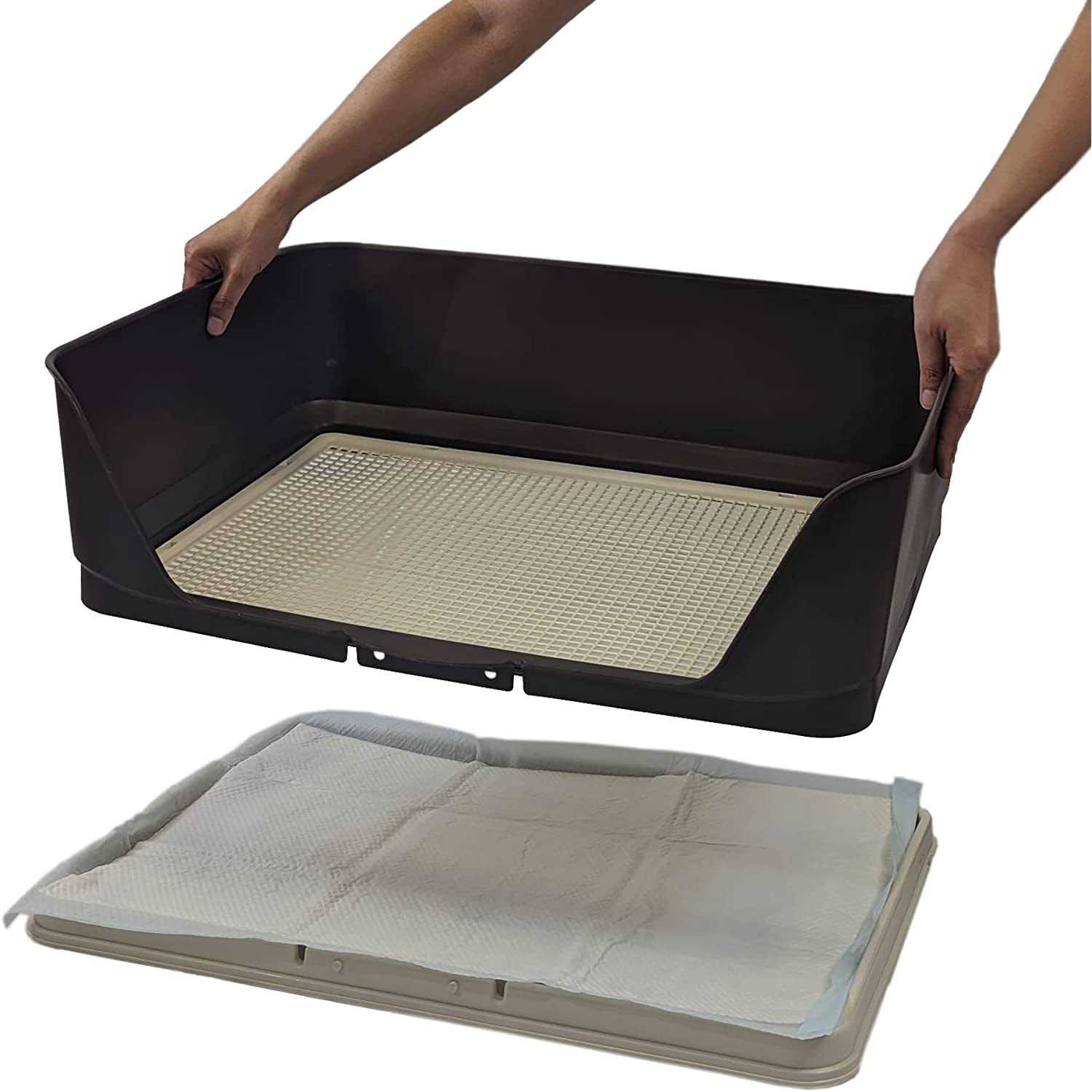 Alternative view of Richell PAW TRAX Splash Free Potty Pad Tray
