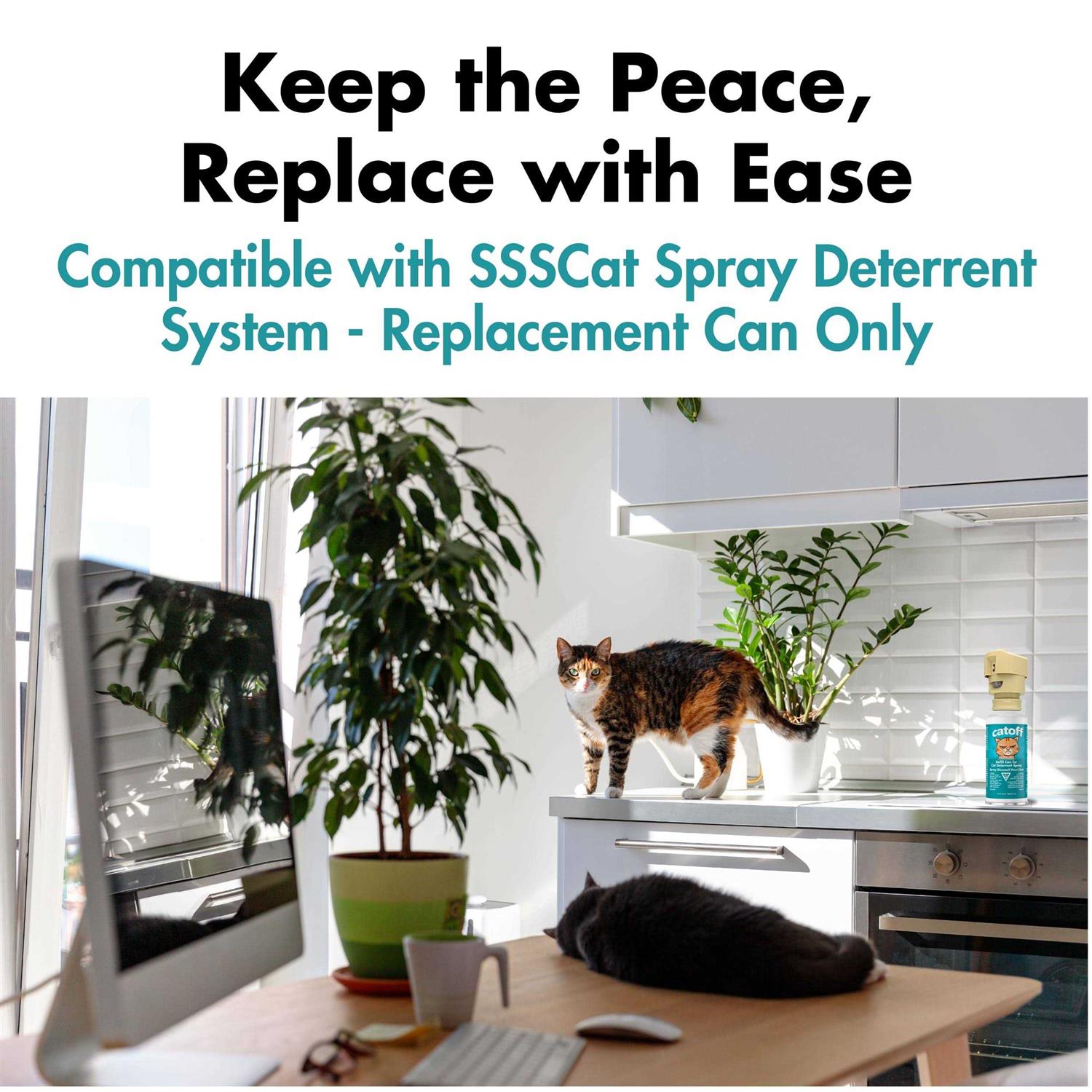 Alternative view of CatOFF Pack Refill Compatible with SSSCAT Indoor Cat Deterrent Spray System