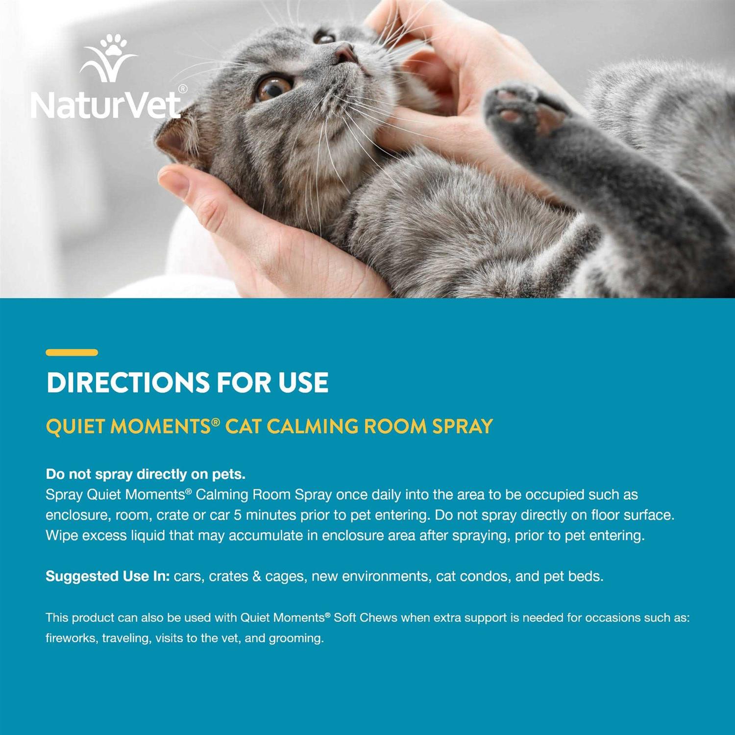 Alternative view of NaturVet Quiet Moments Calming Spray for Cats