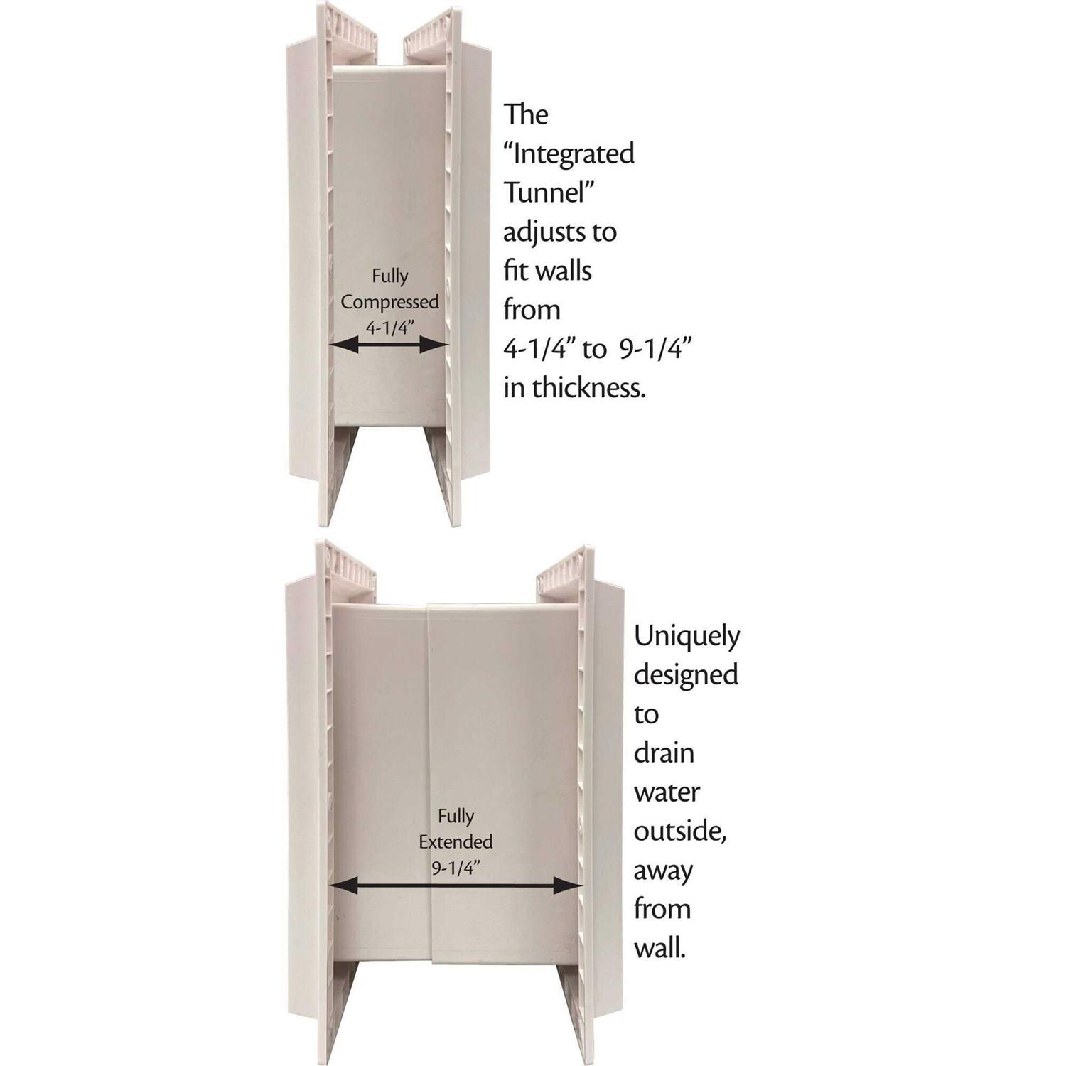Alternative view of Ideal Pet Products Wall Entry Pet Door Double Flap for Walls with Built-in Telescoping Tunnel and Lock-Out Slide
