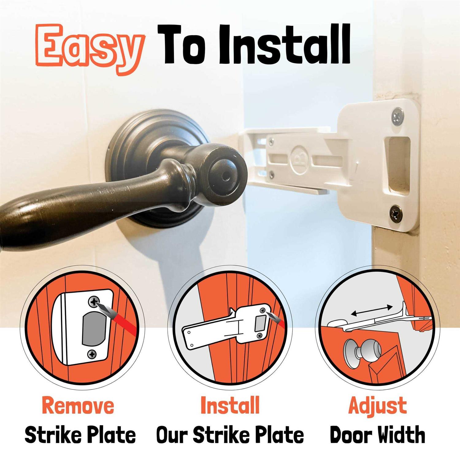 Alternative view of Door Buddy Door Prop for Cats Easiest Cat Door Latch Holder to Keep Interior Door Open for Pets