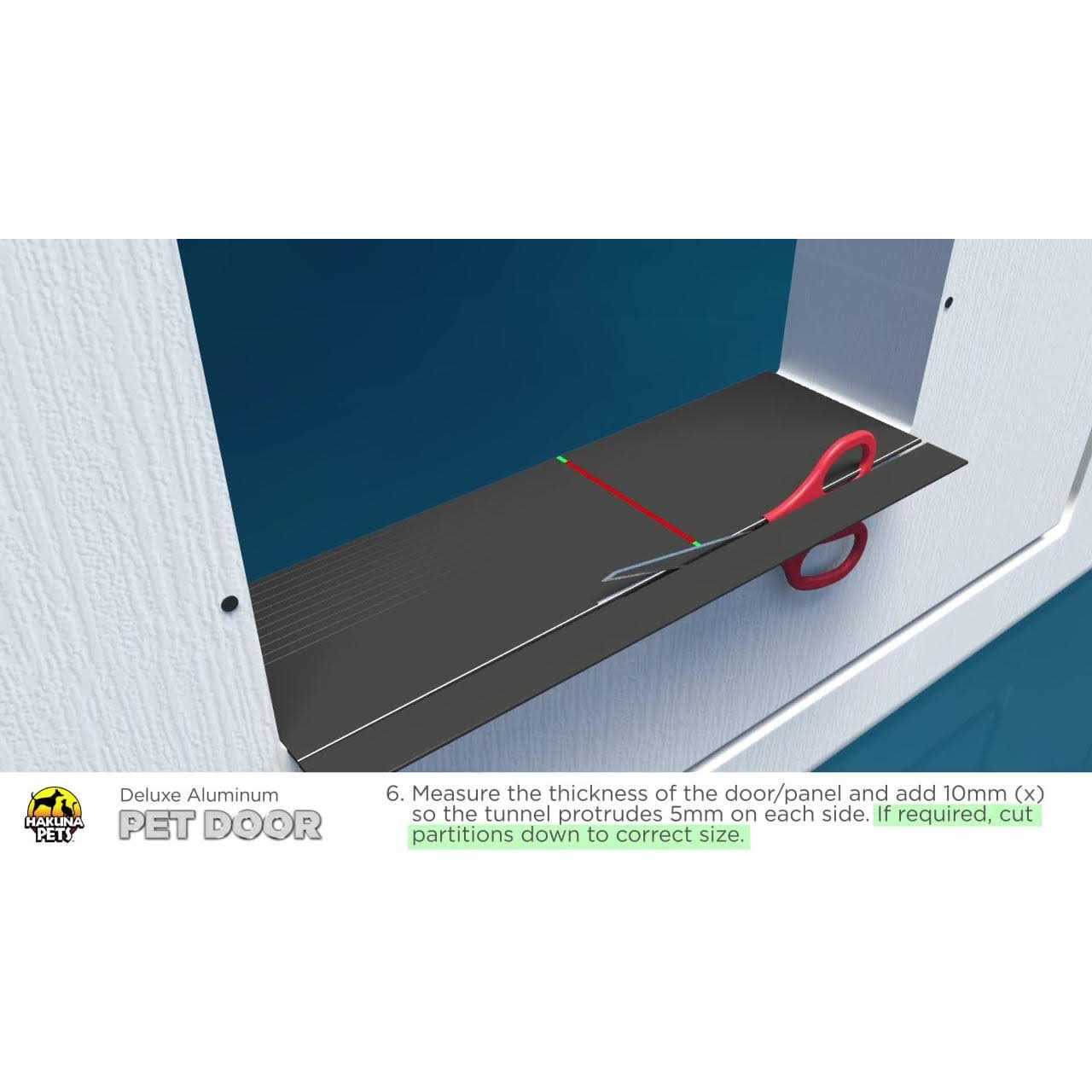 Alternative view of Hakuna Pets Deluxe Aluminum Pet Door