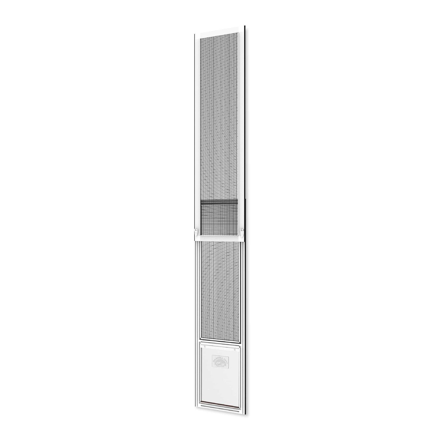 Hakuna Pets Patio Pet Door Screen Insert Panel for Sliding Doors Fits Door Track Min Ht Max Ht 84.25