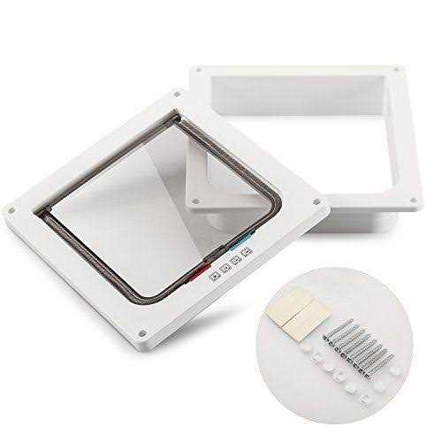 Alternative view of Depets Large Cat Door 4 Way Locking Cat Flap Door for Interior Exterior Doors