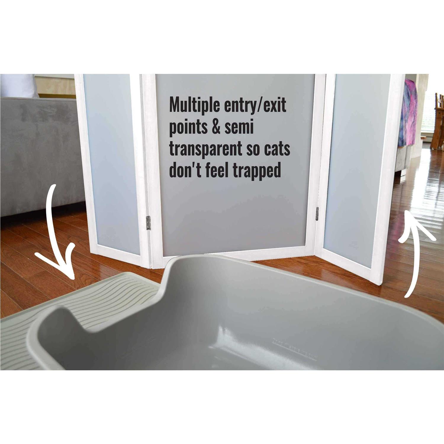 Alternative view of PetFusion Modest Cat Litter Box Privacy Screen