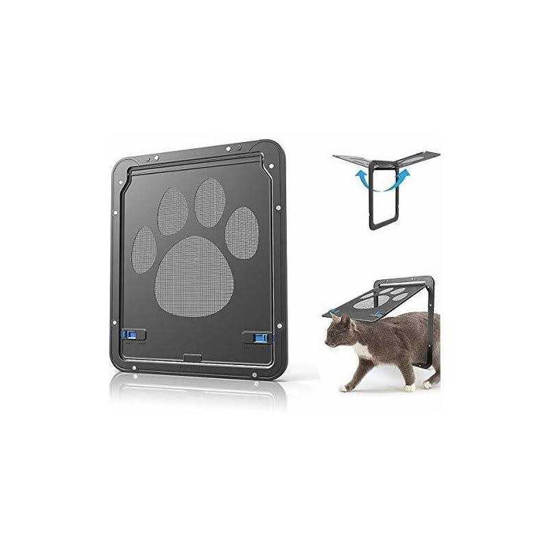 Alternative view of Ownpets Pet Screen Door,Inside Door 8x10x0.4 inch,Lockable Magnetic Flap Screen Automatic Lockable Black Door for Puppy Dog and Cat Door