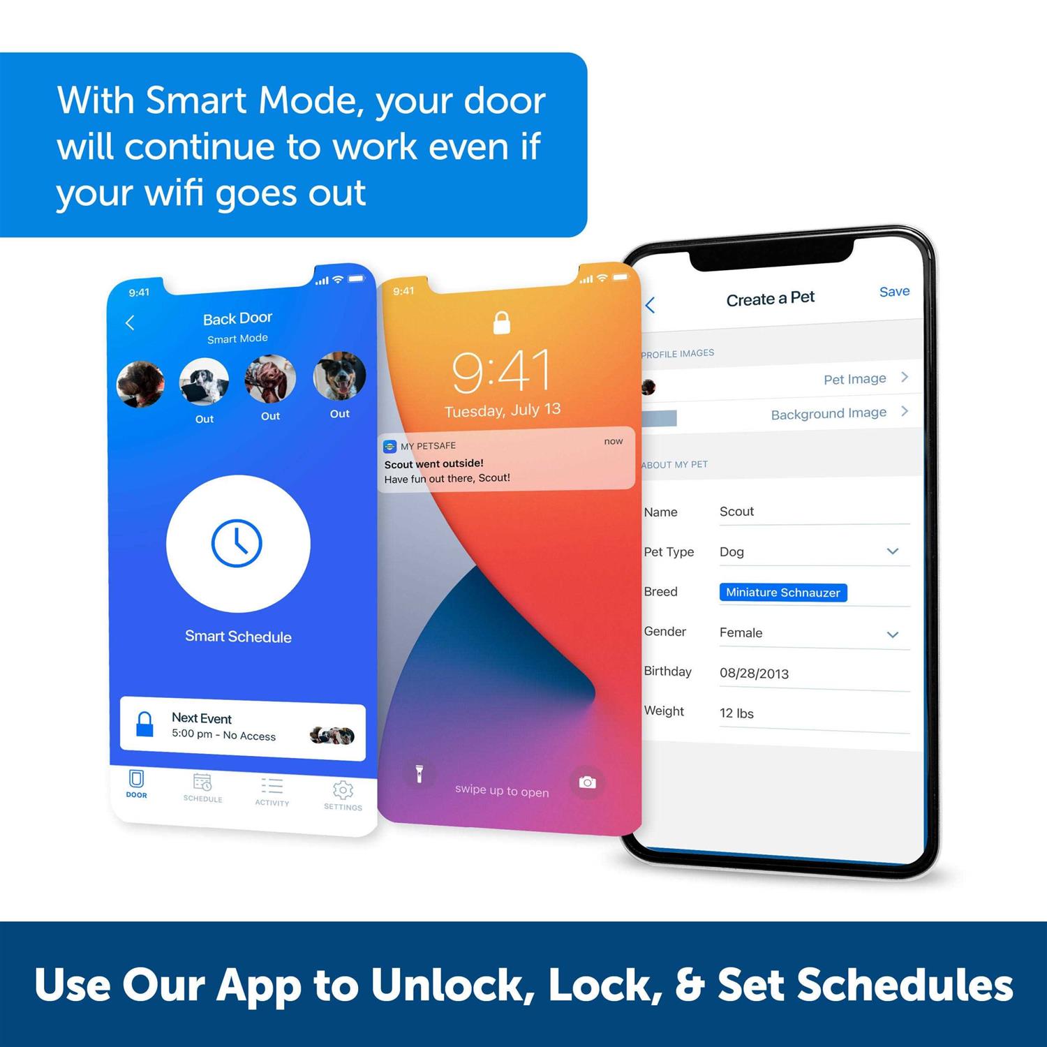 Alternative view of PetSafe SmartDoor Connected Pet Door large PetSafe