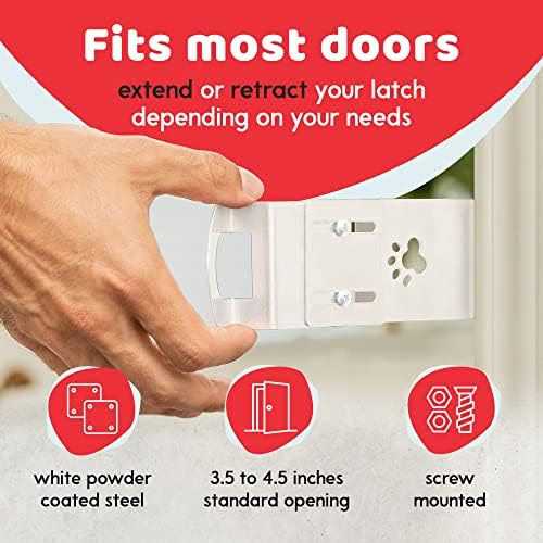 Alternative view of TheDoorLatch 4-in x 86-in White Powder Coat Steel Small Dog/Cat Door for Entry Door DL-WH
