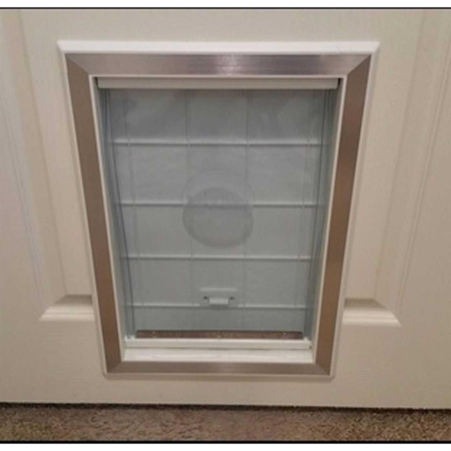 Alternative view of BarksBar Large Plastic Dog Door with Aluminum Lining