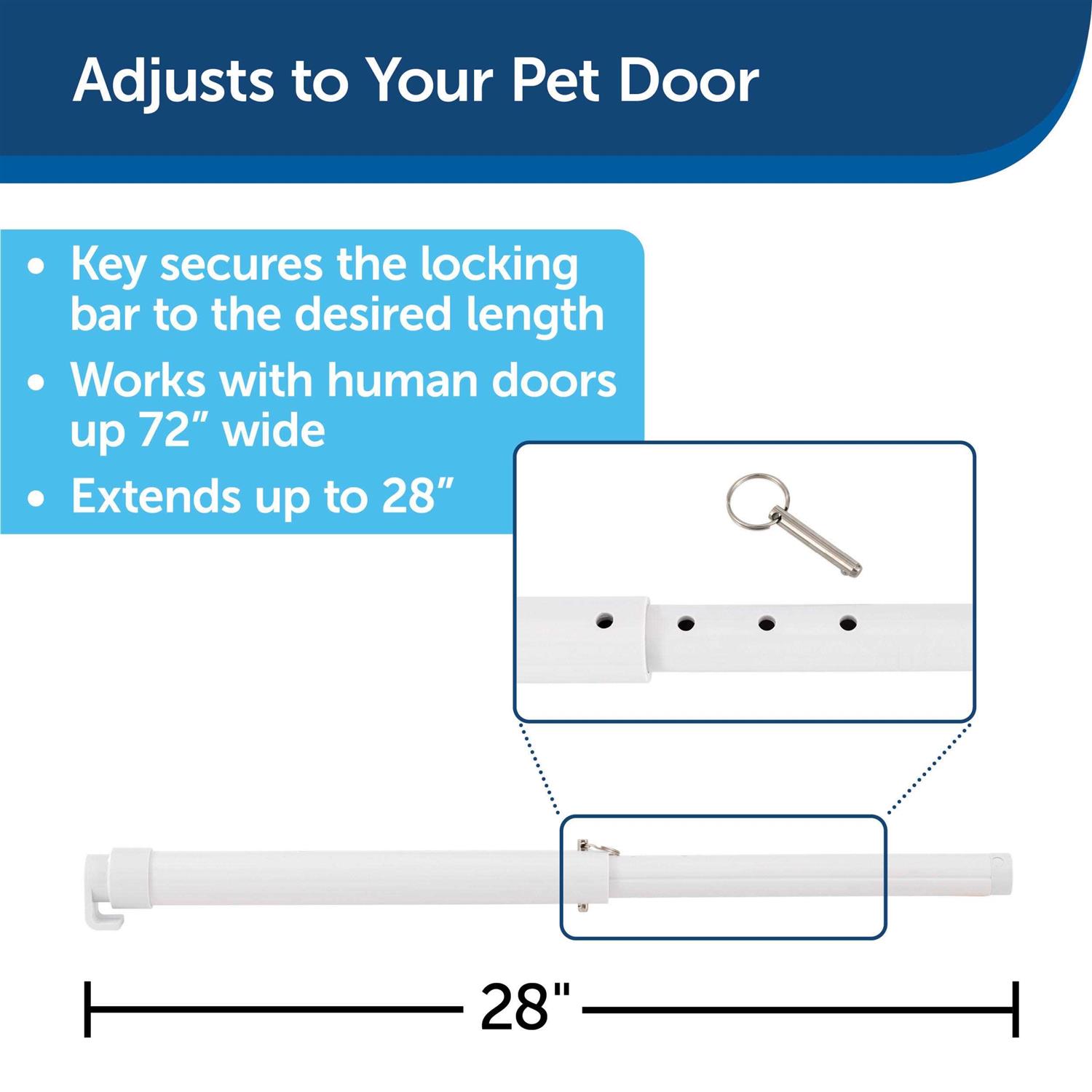 Alternative view of PetSafe Sliding Glass Pet Door Security Bar