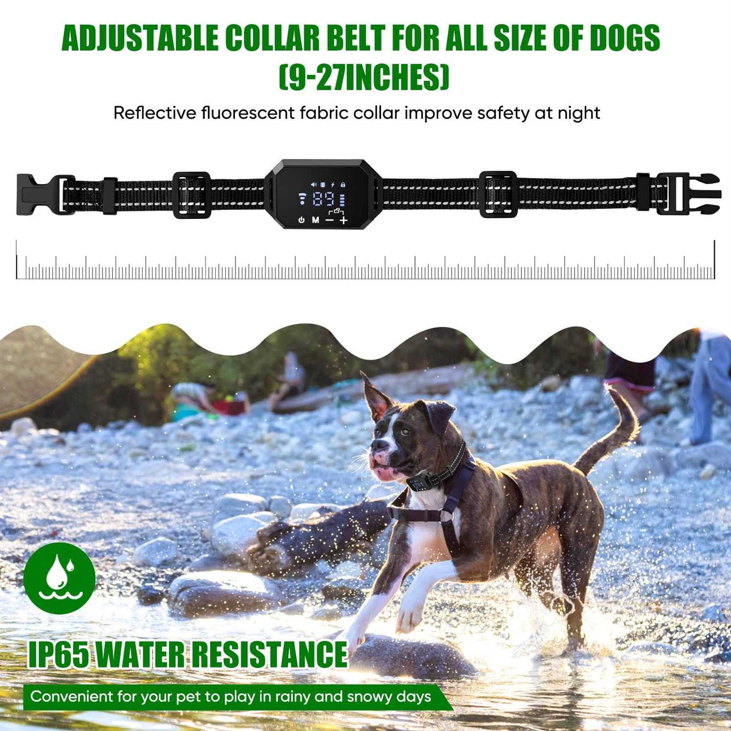 Alternative view of BHCEY Gps Wireless Dog Fence 2023 Electric Fence System for Dogs Portable Gps Wireless Pet Containment System. Large Signal Boundary Range Up to 6560ft